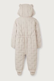 The White Company Natural Star Pebble Quilted Pramsuit - Image 6 of 6