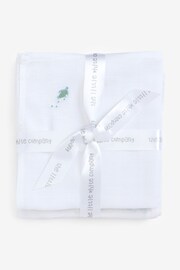 The White Company Blue Cotton Tiny Explorer Muslins 2 Pack - Image 1 of 4