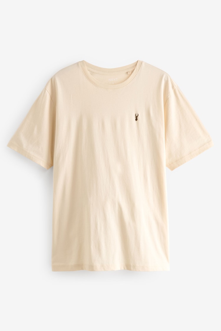 Ecru/Blue/Grape/Grey Regular Fit T-Shirts 4 Pack - Image 12 of 15