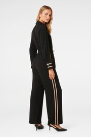 Forever New Black Asher Side Stripe Jumpsuit - Image 2 of 4