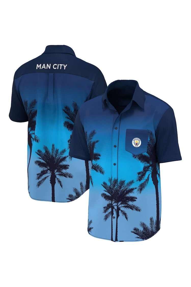 Fanatics Blue Manchester City Hawaiian Shirt - Image 1 of 3