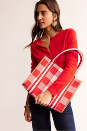 Boden Red Tilda Canvas Tote Bag - Image 1 of 4