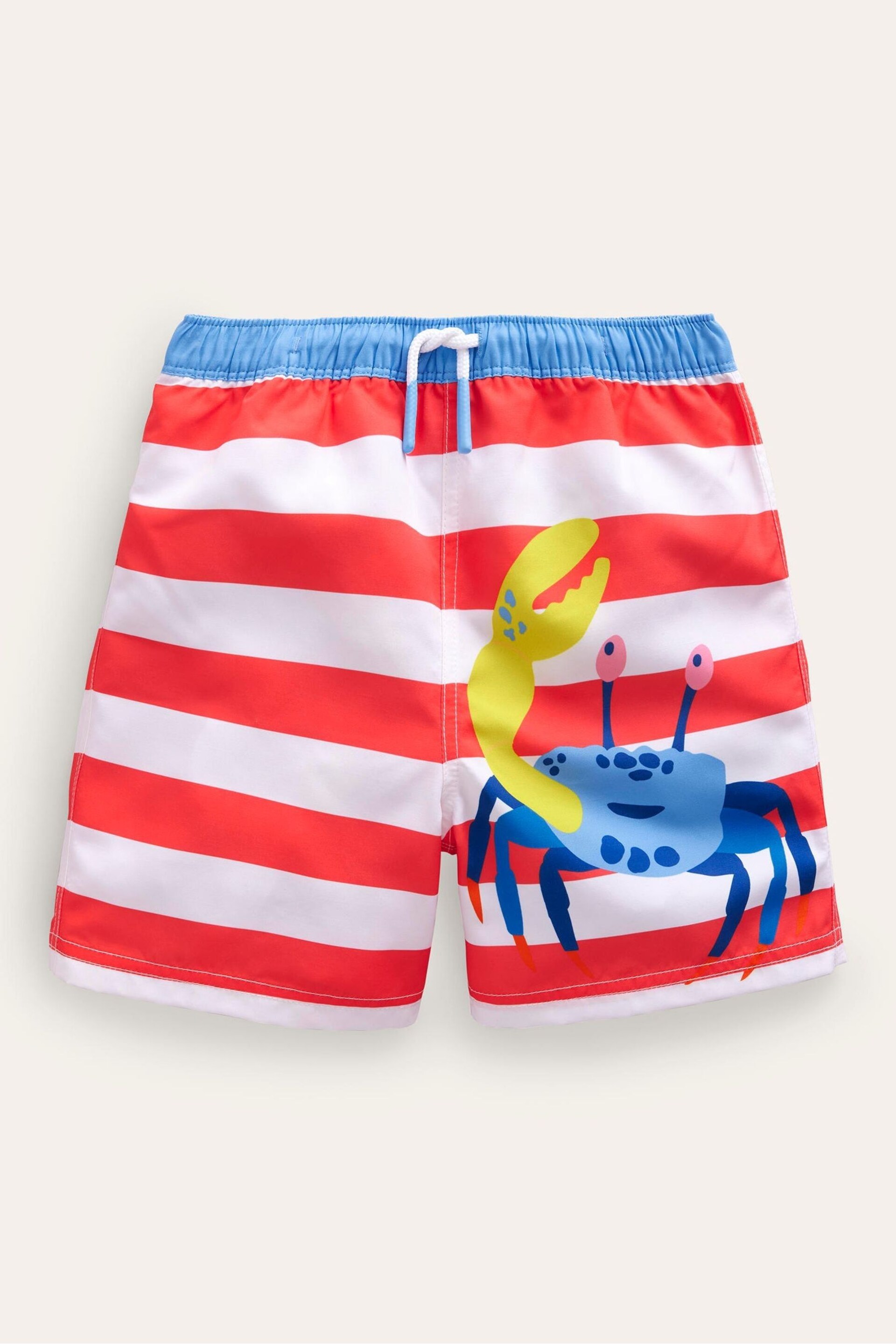 Boden Red Swim Shorts - Image 1 of 3