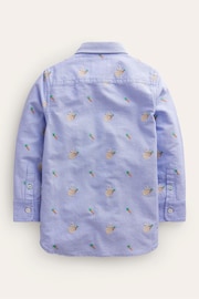 Boden Blue Bunny Embroidered Oxford Shirt - Image 2 of 3