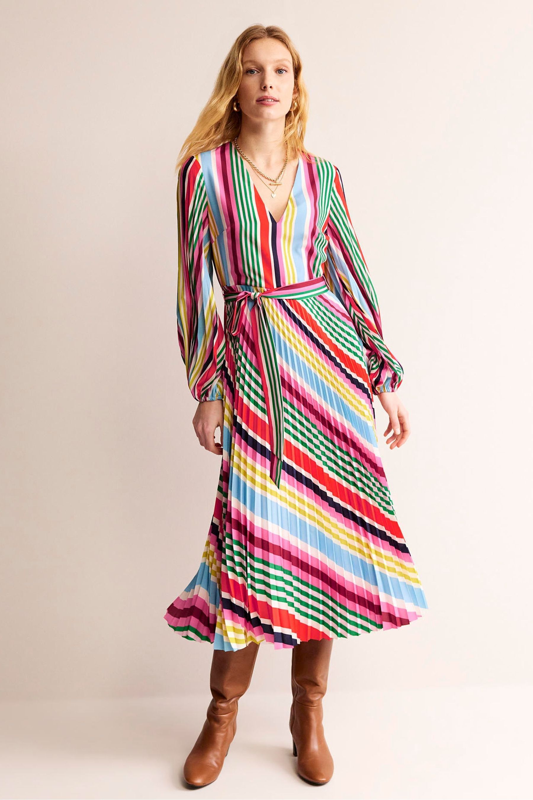 Bette pleated midi dress online