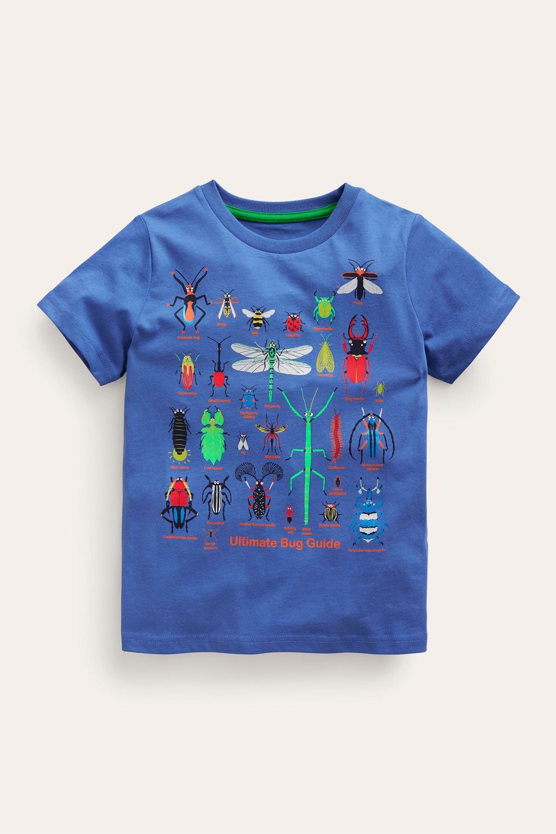Boden Blue Printed Bugs T-Shirt - Image 1 of 3