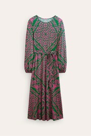 Boden Green Placement Print Jersey Dress - Image 5 of 5