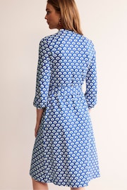 Boden Blue Julia Jersey Shirt Dress - Image 2 of 5