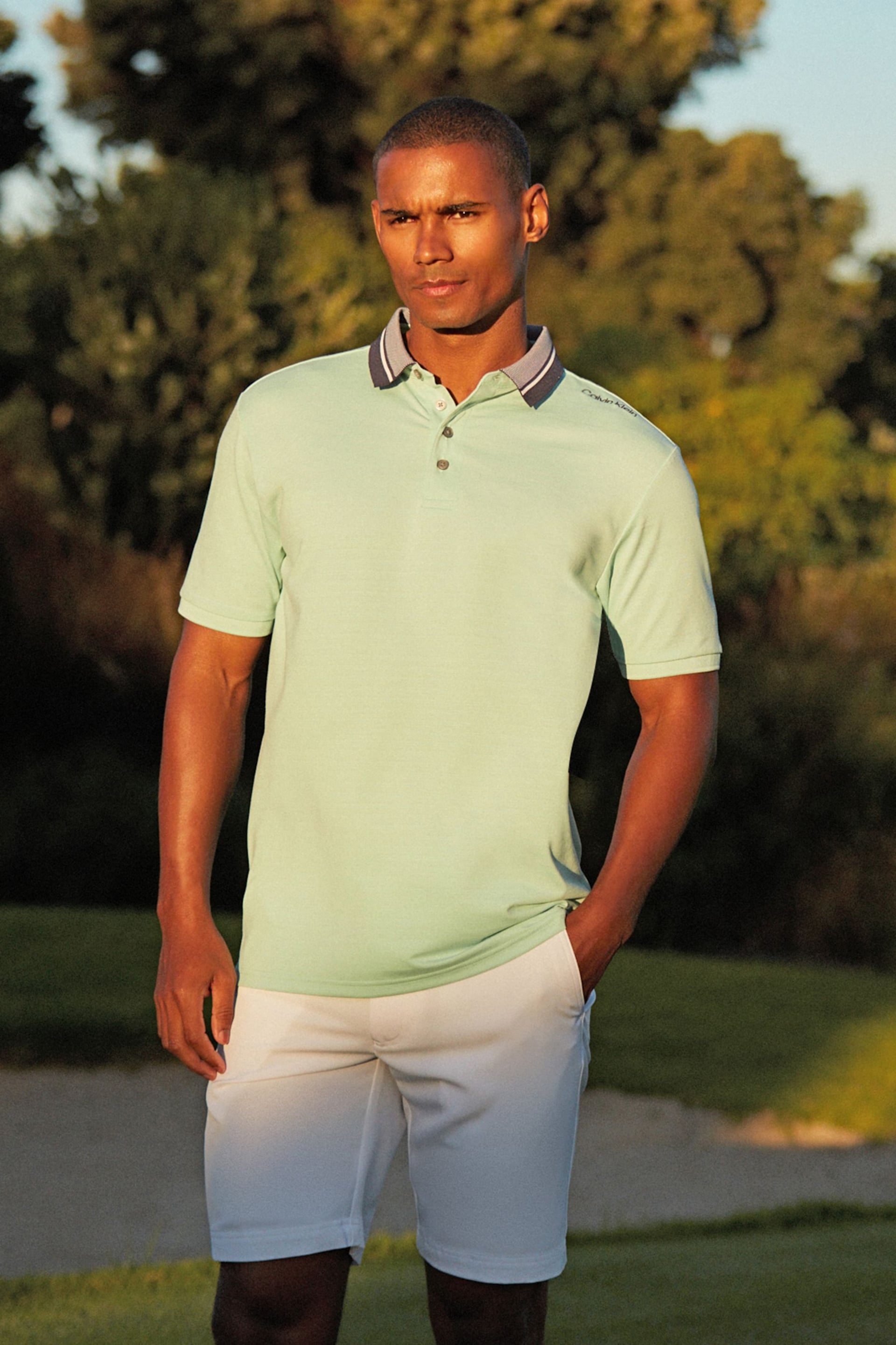 Calvin Klein Golf Navy Parramore Polo Shirt - Image 1 of 12