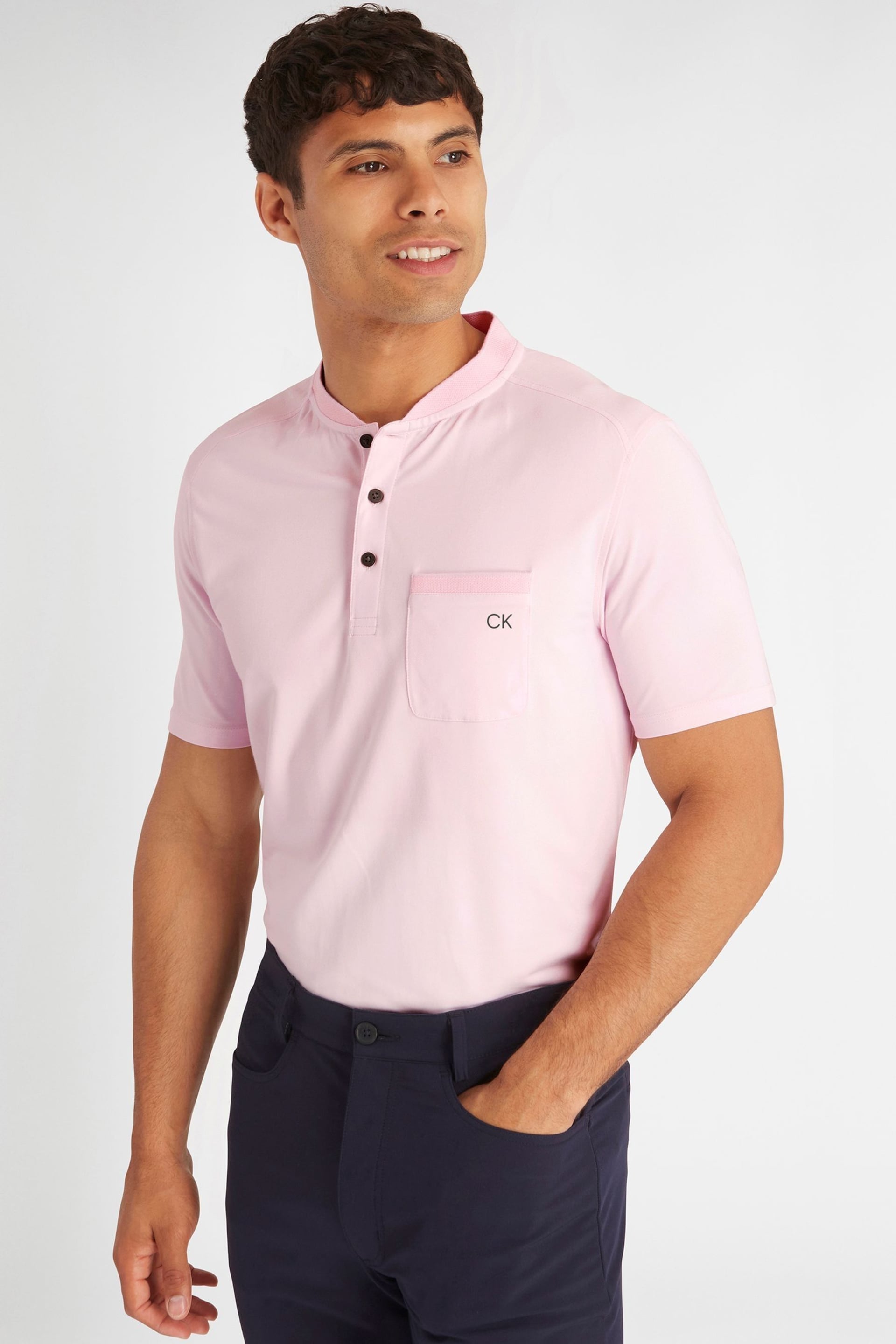 Calvin Klein Golf Pink Middlebrook Polo Shirt - Image 1 of 8