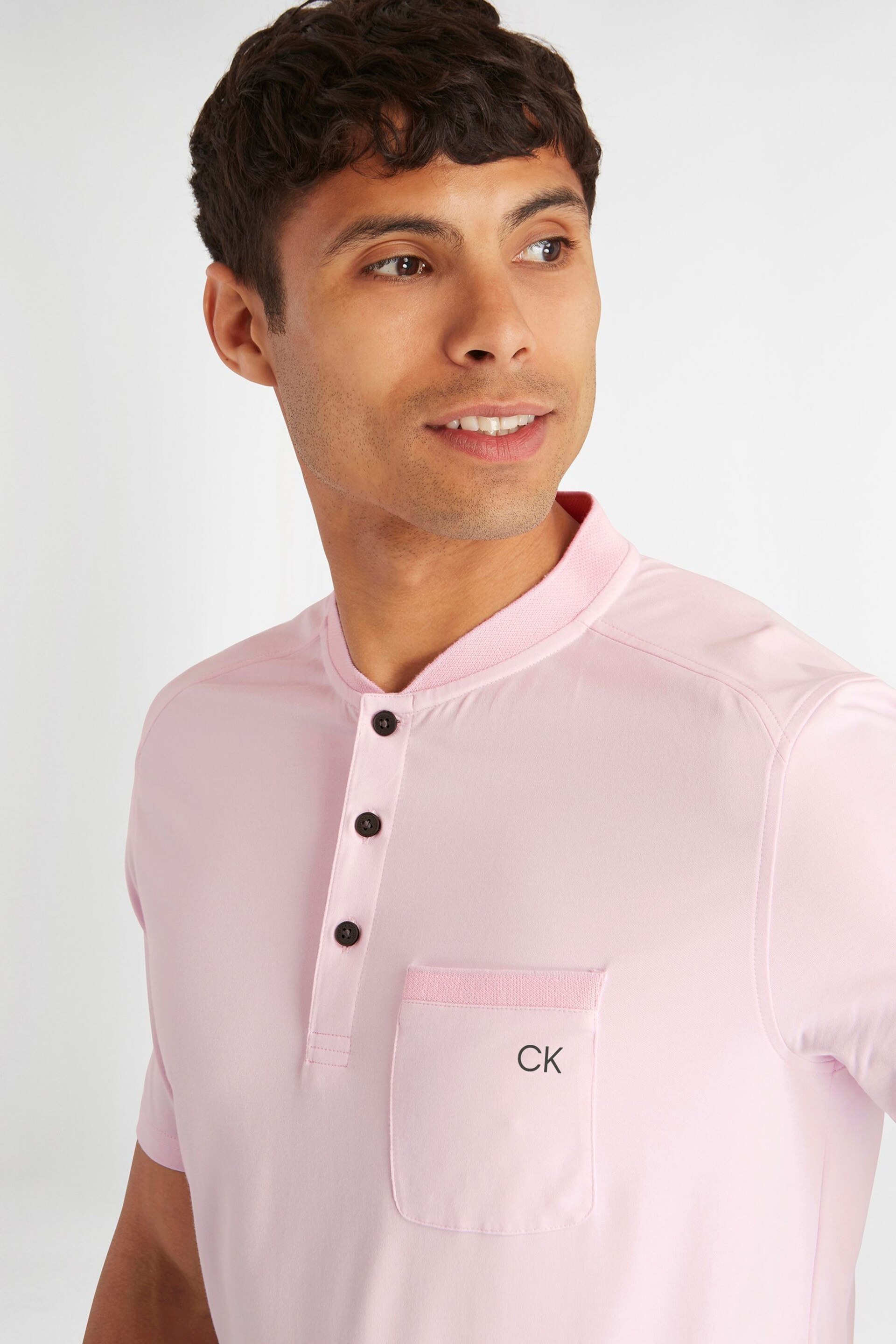 Calvin Klein Golf Pink Middlebrook Polo Shirt - Image 4 of 8