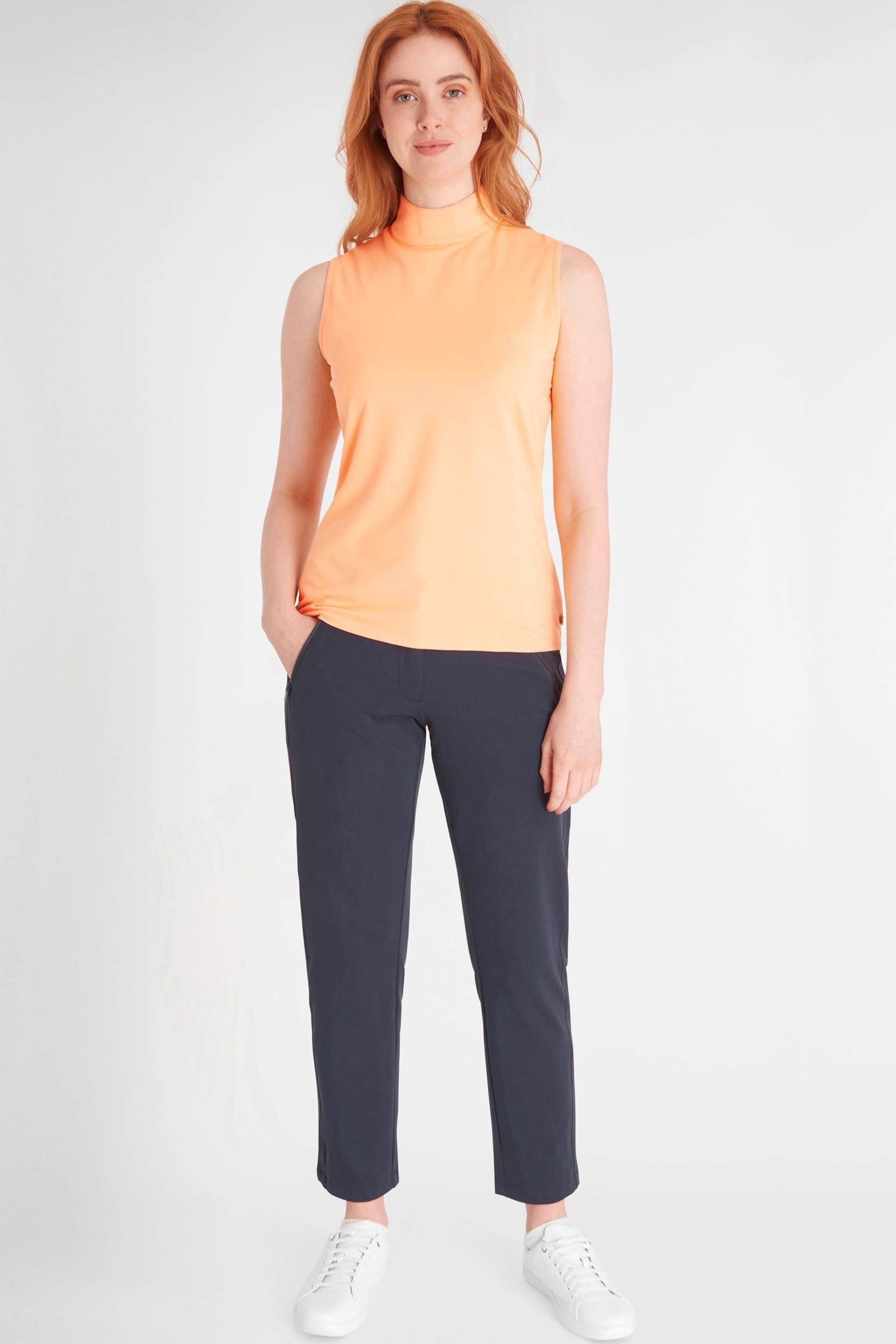 Calvin Klein Golf Orange Skyway Polo Shirt - Image 3 of 8