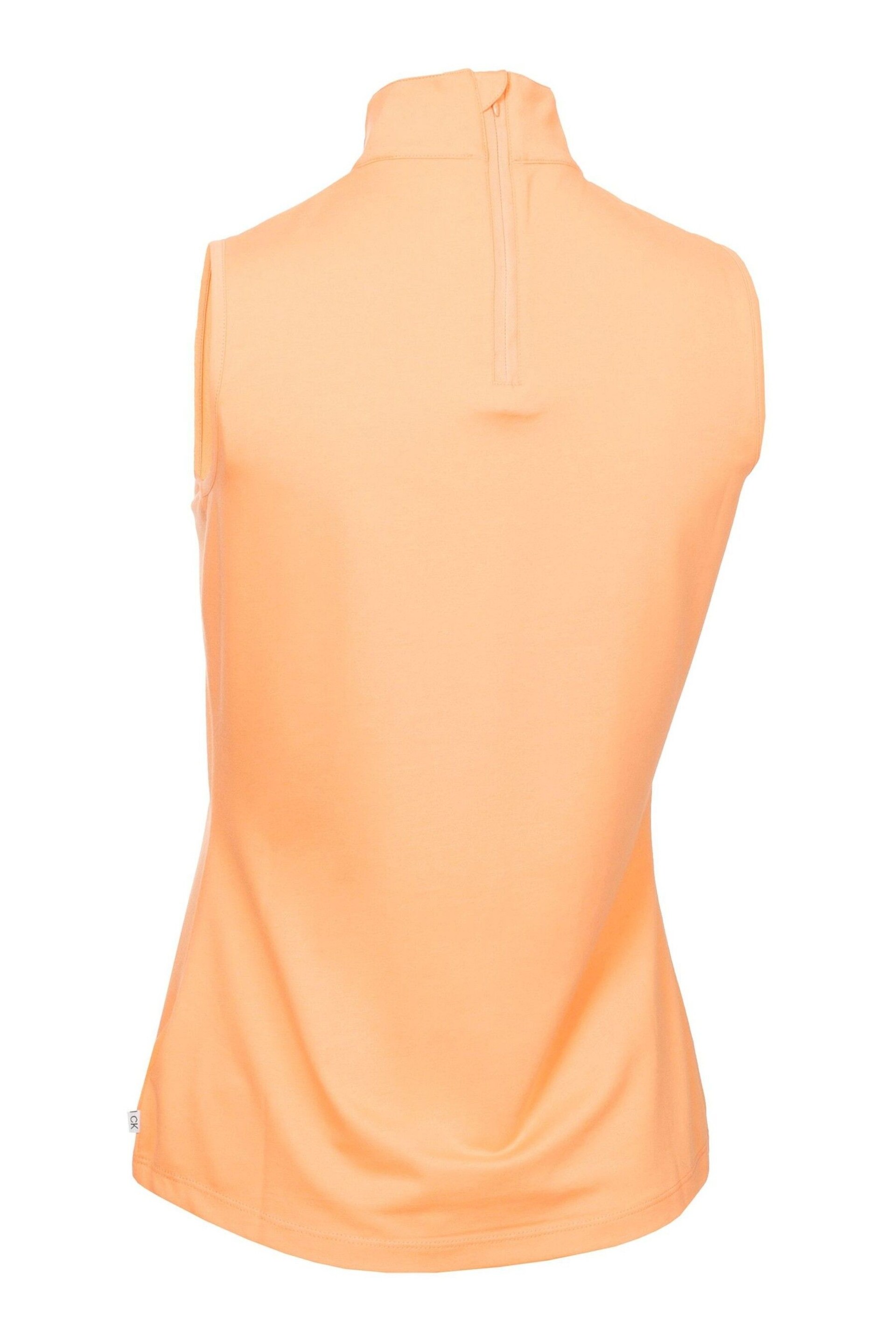 Calvin Klein Golf Orange Skyway Polo Shirt - Image 6 of 8