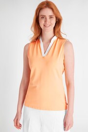 Calvin Klein Golf Dayrton Orange Polo Shirt - Image 1 of 7