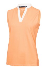 Calvin Klein Golf Dayrton Orange Polo Shirt - Image 4 of 7