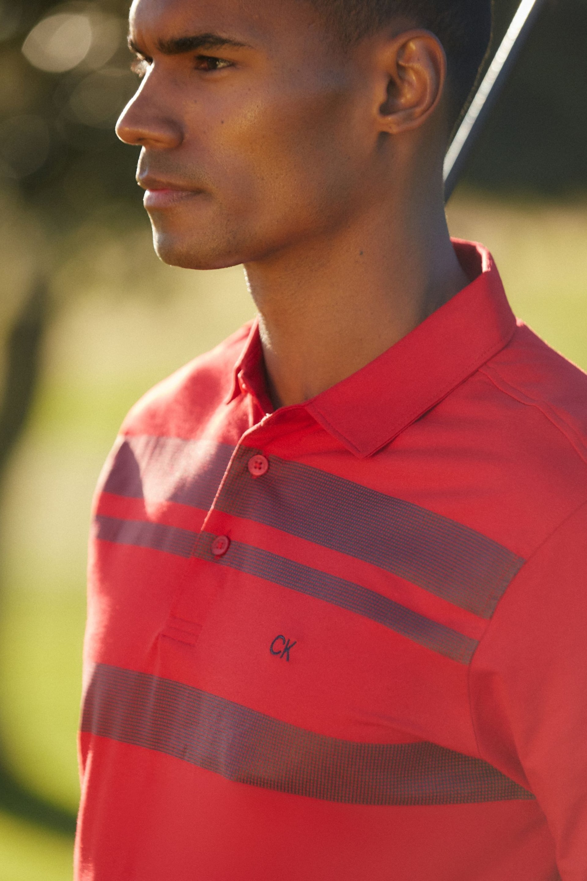 Calvin Klein Golf Mint Blue Fort Jackson Polo Shirt - Image 2 of 12