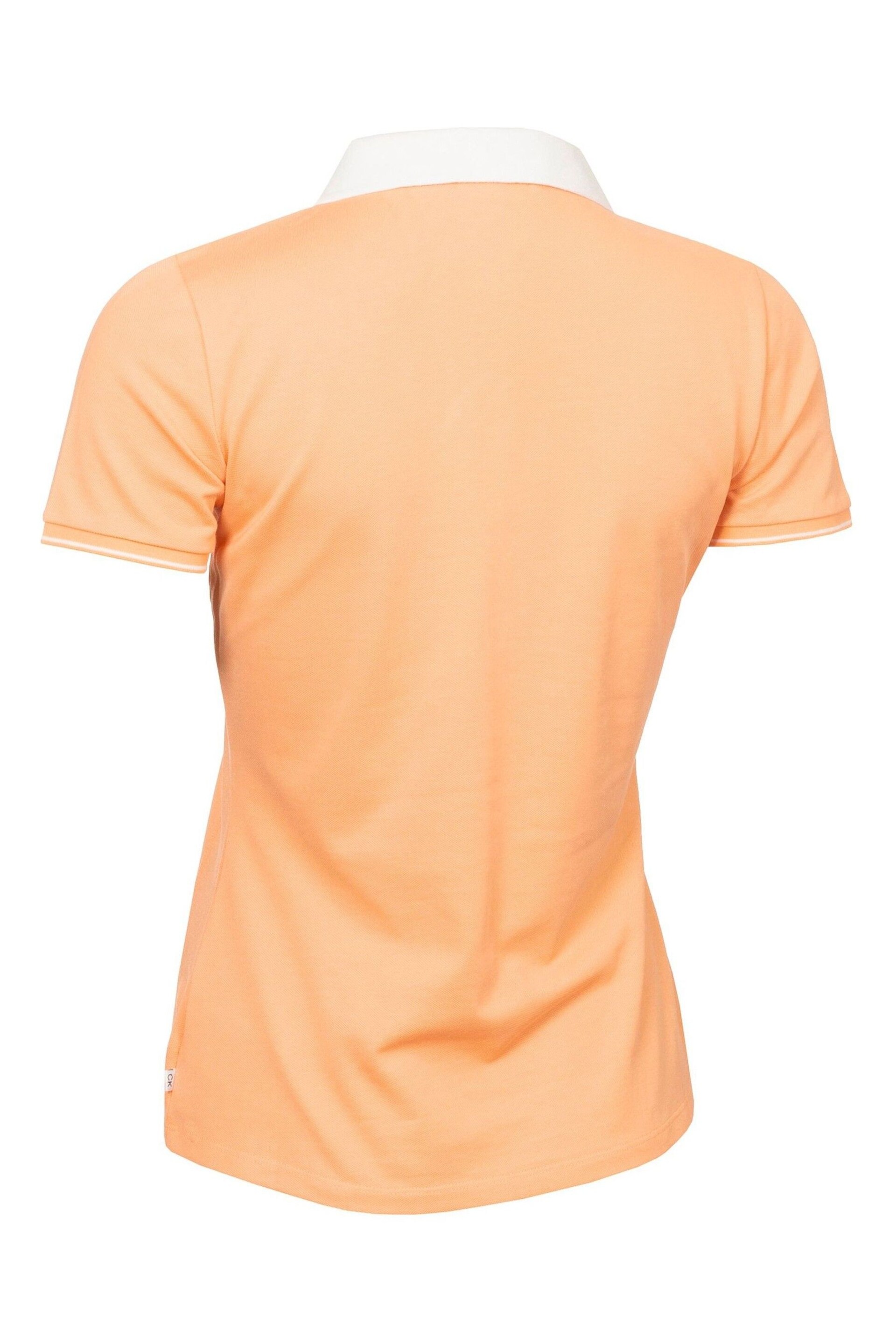 Calvin Klein Golf Orange Delaware Polo Shirt - Image 6 of 8