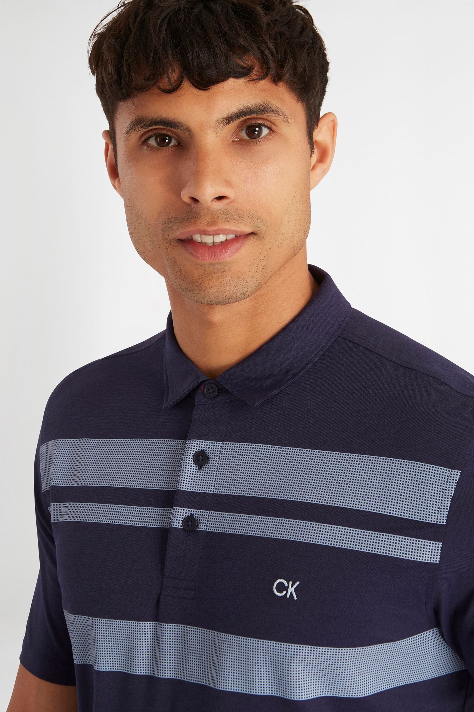 Calvin Klein Golf Mint Blue Fort Jackson Polo Shirt - Image 3 of 8