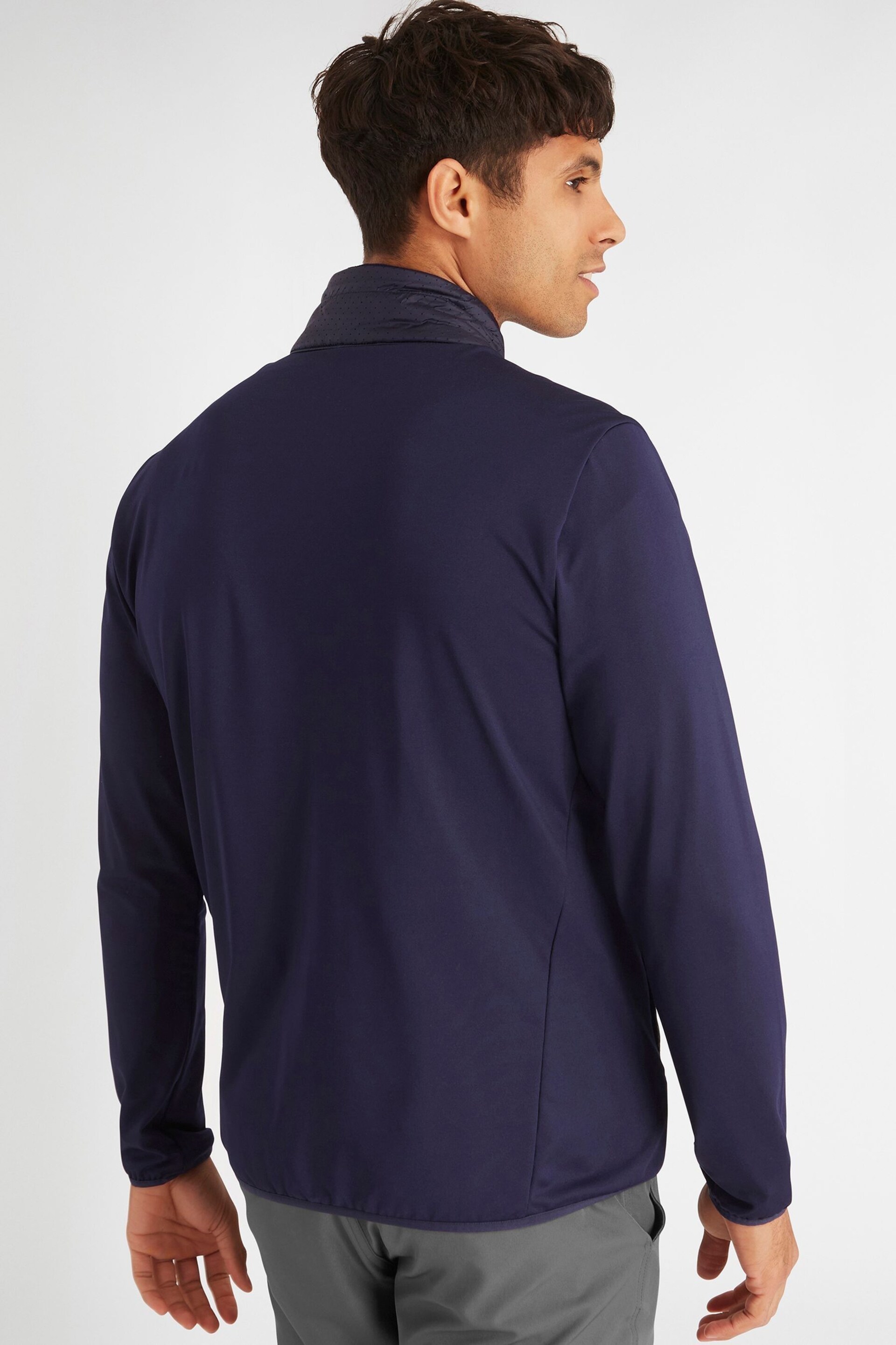 Calvin Klein Golf Blue Rangewood Full Zip Hybrid Jacket - Image 2 of 9