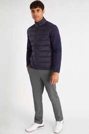 Calvin Klein Golf Blue Rangewood Full Zip Hybrid Jacket - Image 3 of 9