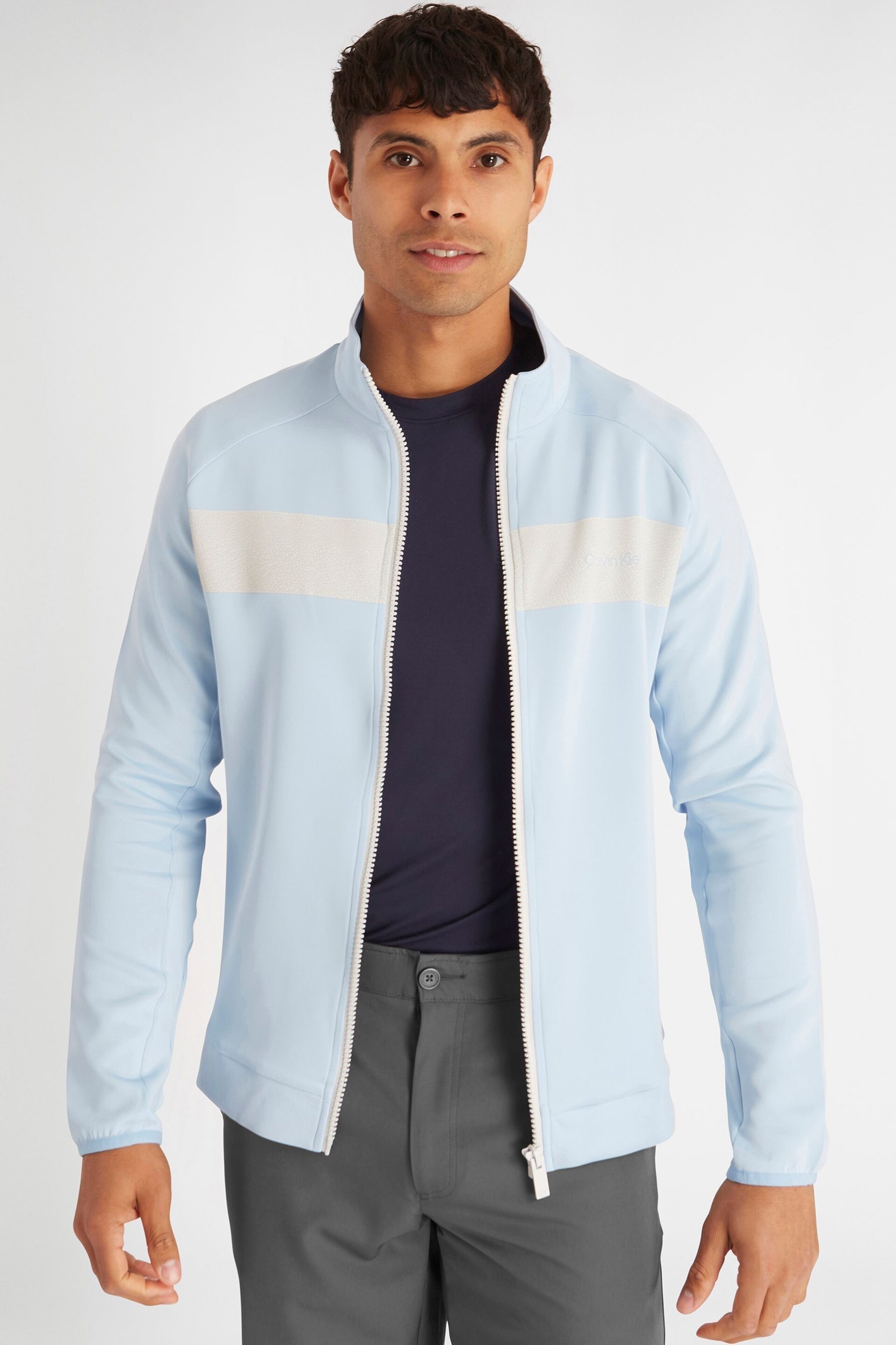 Calvin Klein Golf Blue Parkbury Full Zip Base Layer - Image 1 of 8