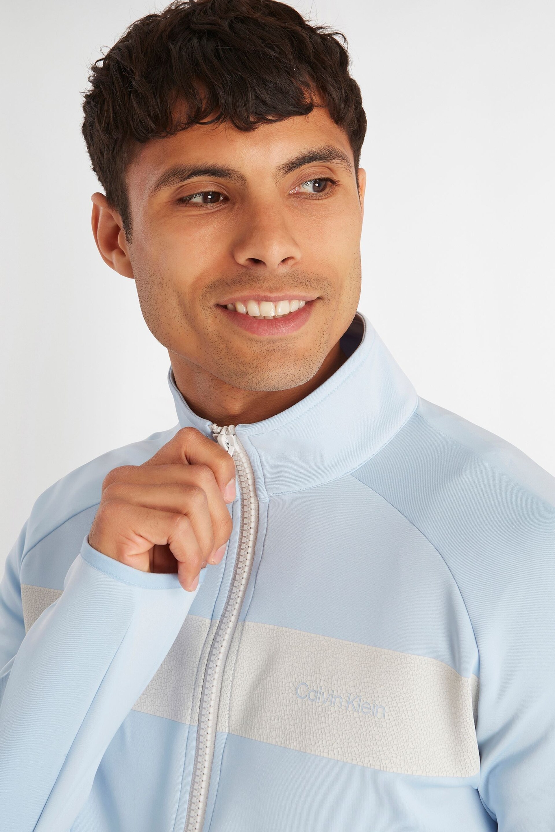 Calvin Klein Golf Blue Parkbury Full Zip Base Layer - Image 4 of 8