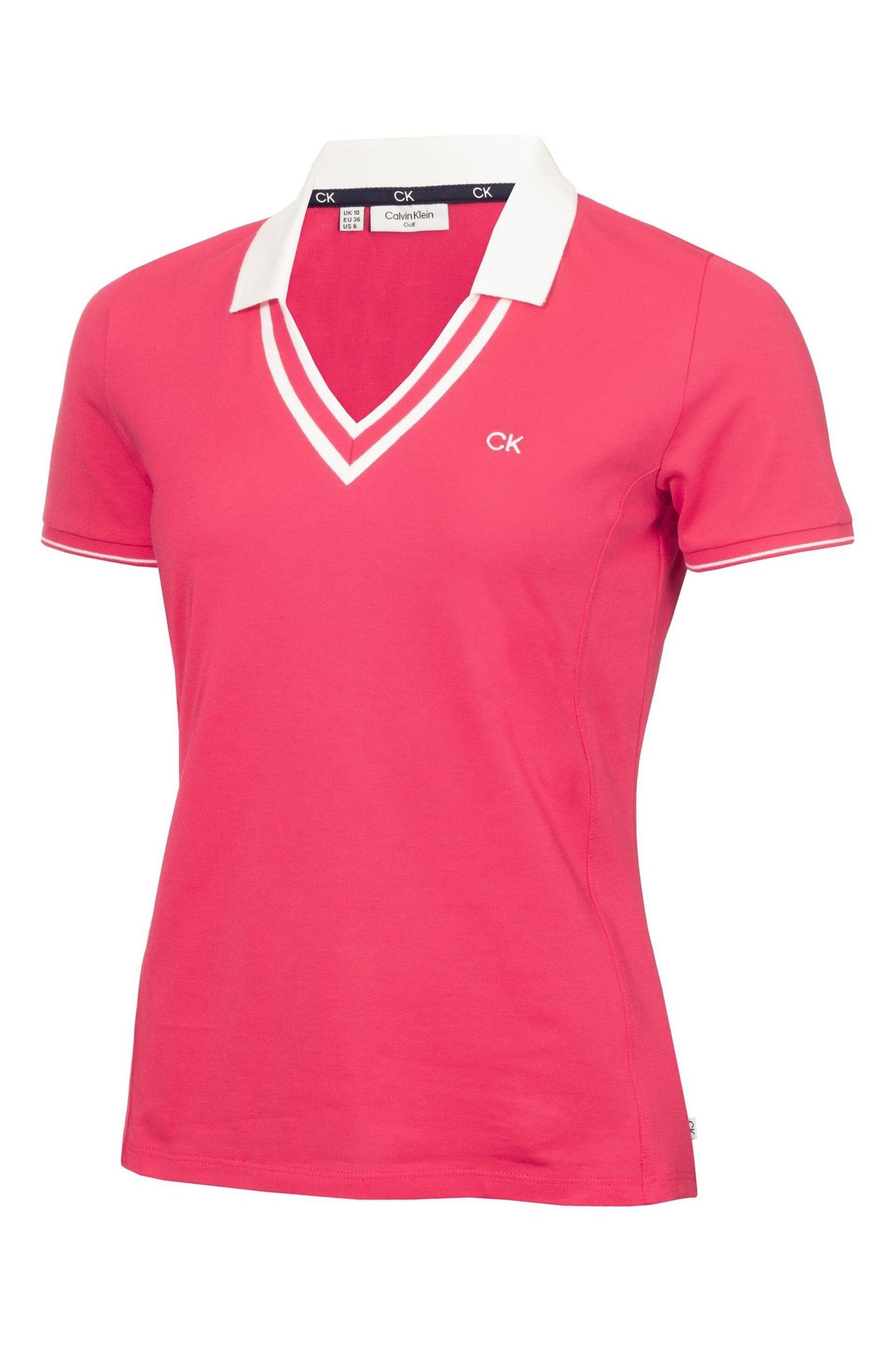 Calvin Klein Golf Pink Delaware Polo Shirt - Image 5 of 8