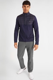 Calvin Klein Golf Blue Rangewood Half Zip Hybrid Base Layer - Image 3 of 8