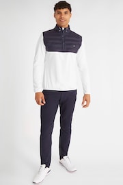 Calvin Klein Golf Rangewood Half Zip Hybrid White Base Layer - Image 3 of 8