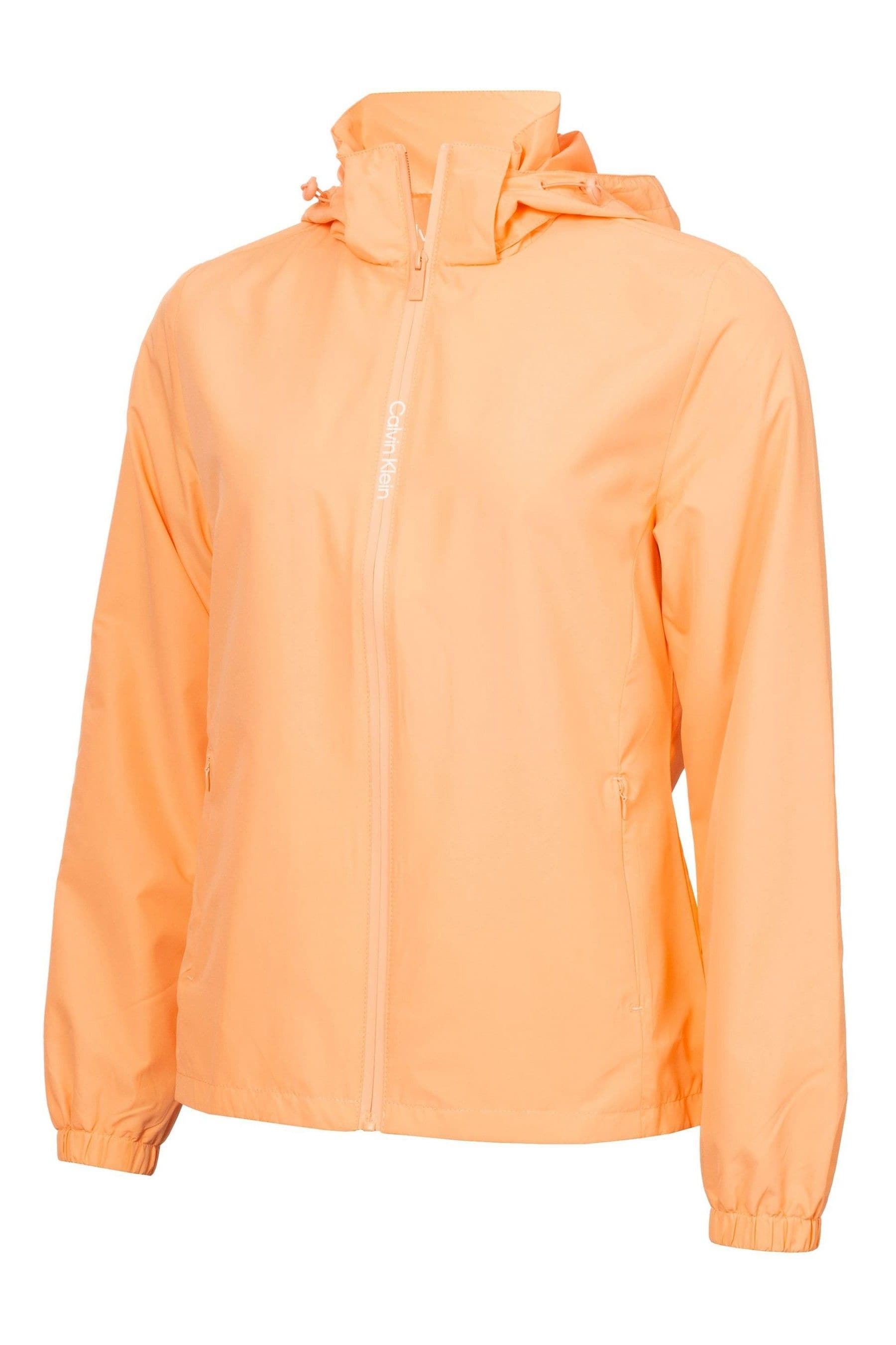 Buy Calvin Klein Golf Melody Hooded Windbreaker Orange Jacket from Next Luxembourg