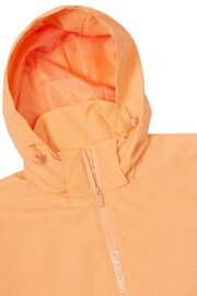 Calvin Klein Golf Melody Hooded Windbreaker Orange Jacket - Image 7 of 8