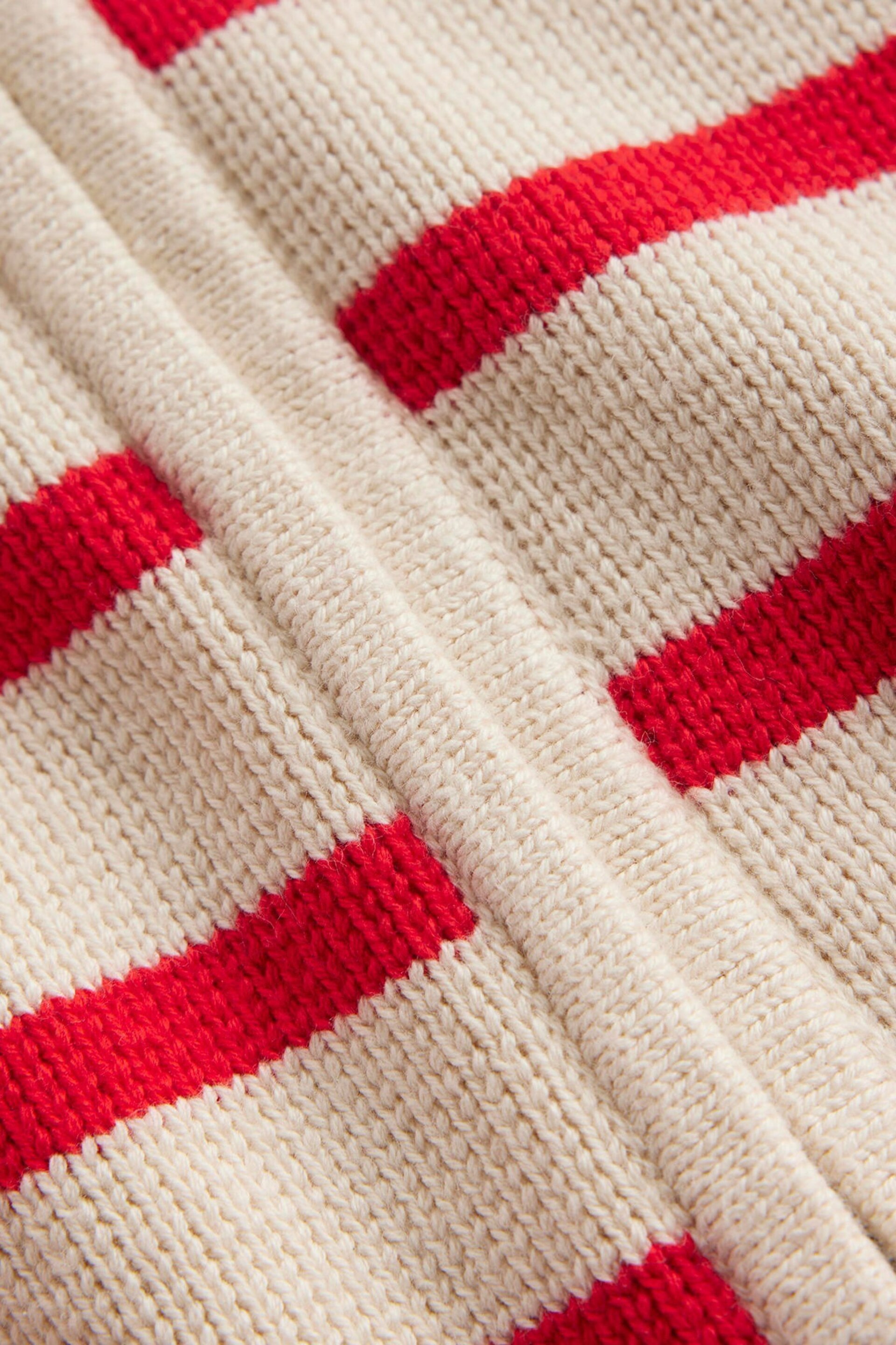 Boden Cream Cotton Breton Cardigan - Image 6 of 6