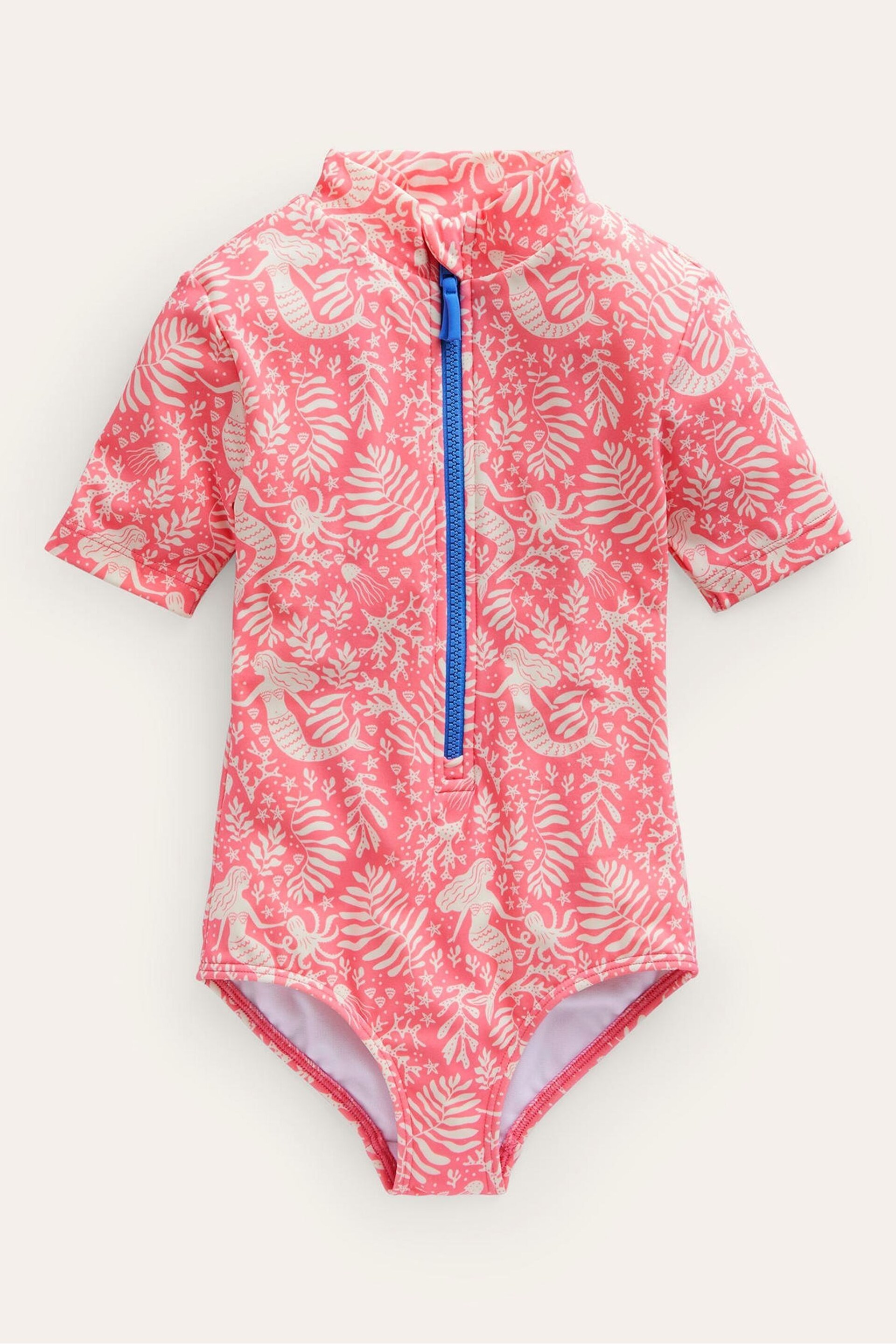 Boden Light Pink Short-sleeved Swimsuit - Image 1 of 3