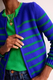 Boden Blue Cotton Breton Cardigan - Image 5 of 7