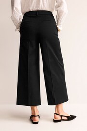 Boden Black Clean Wide Crop Trousers - Image 2 of 5