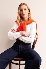 Boden White Marina Embroidered Shirt - Image 3 of 5