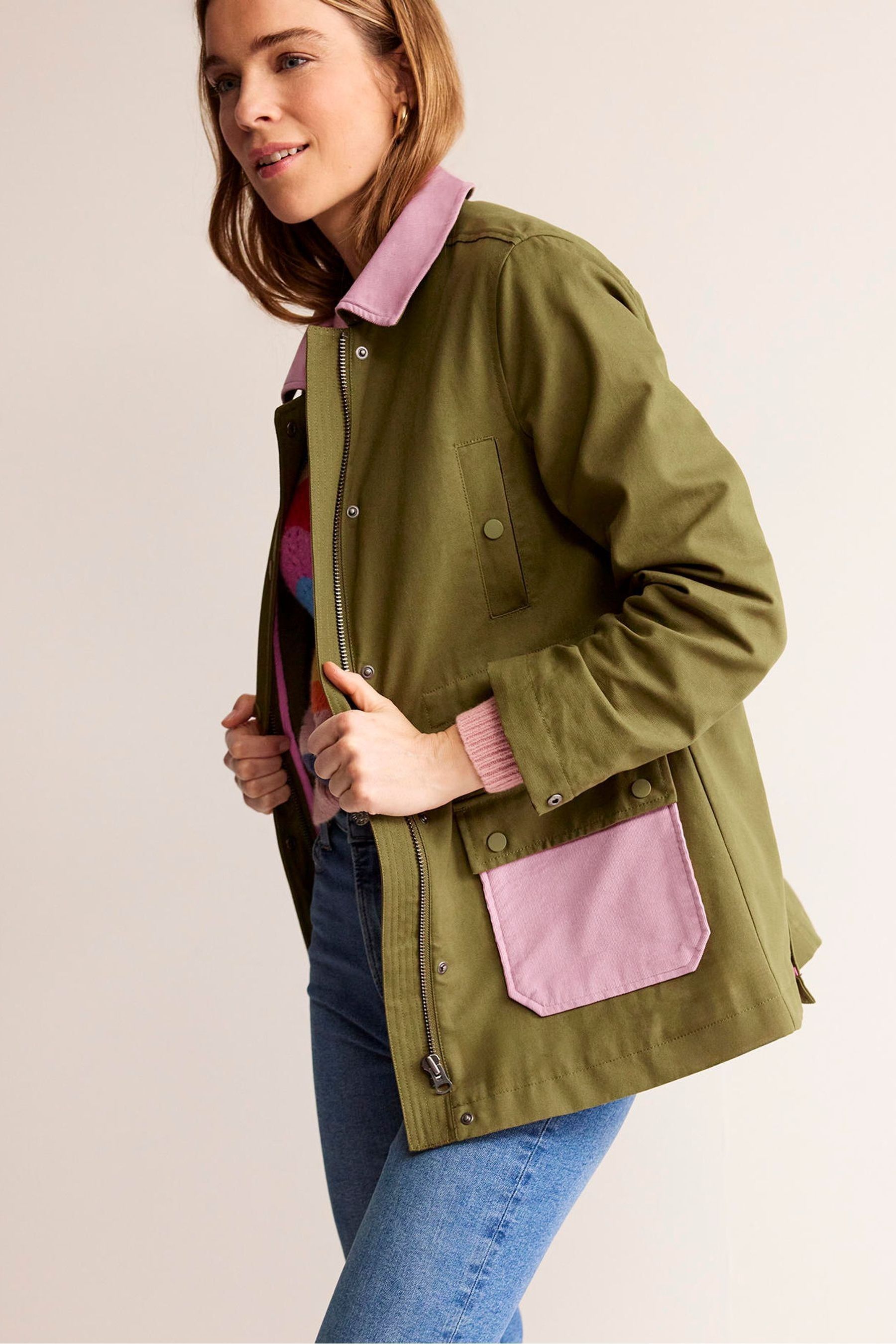 Buy Boden Green 100 Cotton Barn Coat from Next Canada