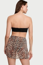 Victoria's Secret Leopard Brown Sheer Crinkle Sarong - Image 2 of 3