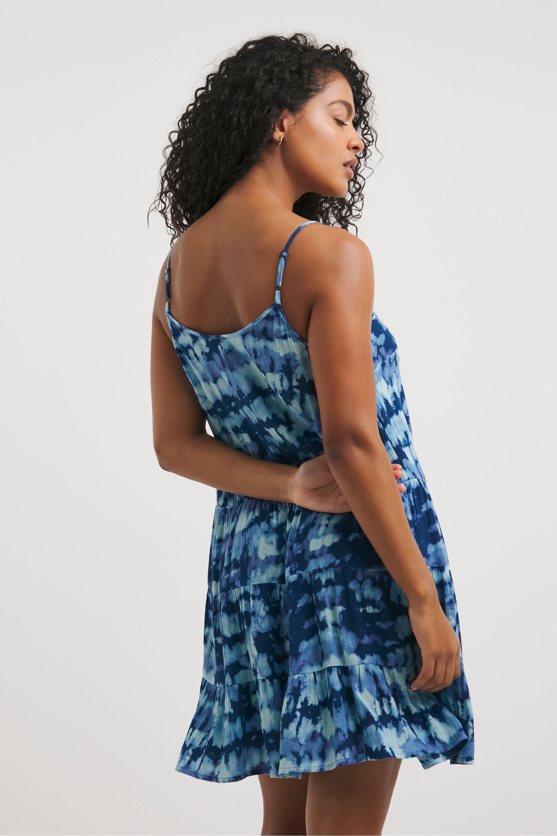 Buy Simply Be Blue Tie Dye Value Beach Dresses 2 Pack from the Next UK online shop