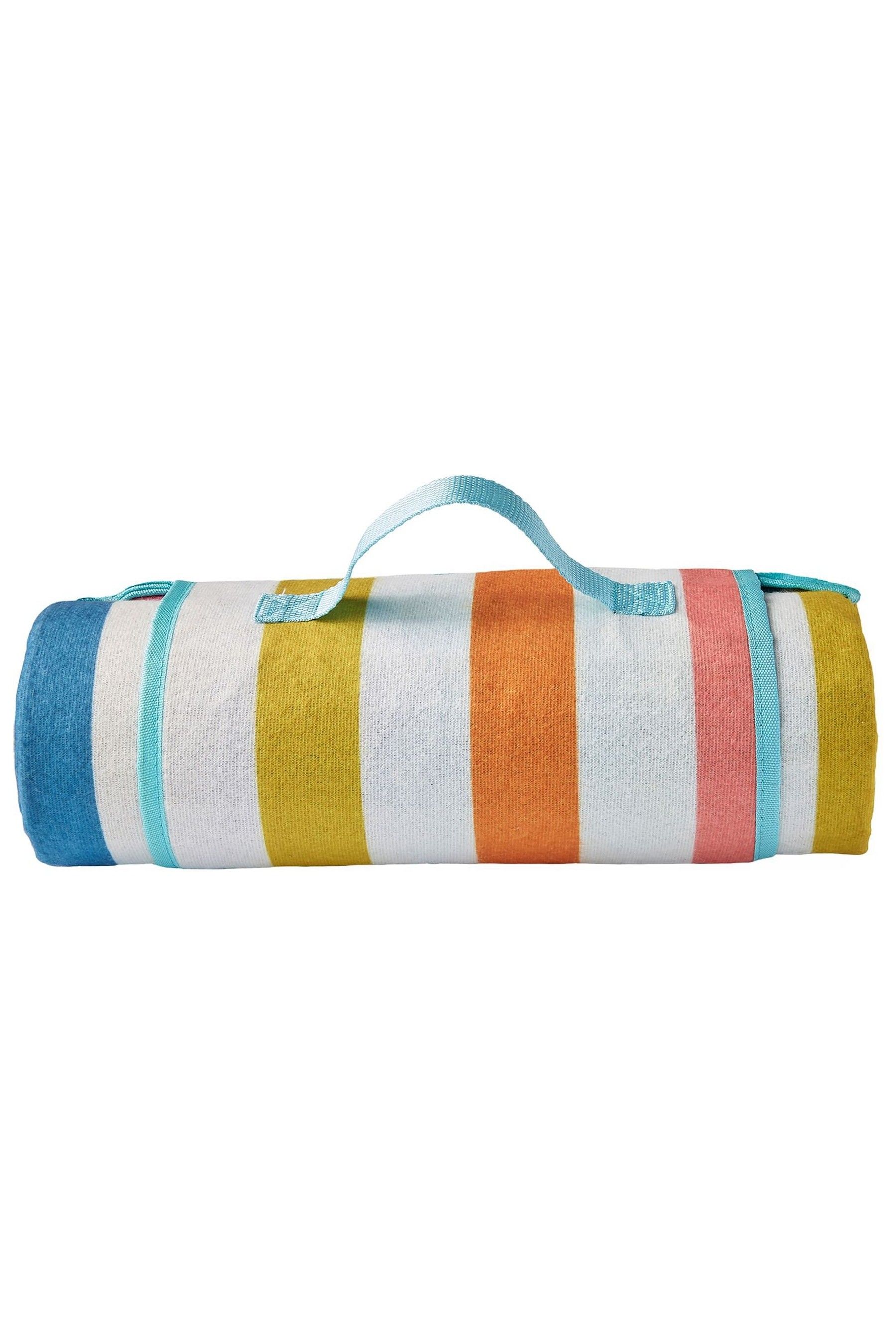 Buy Fusion Multi Carlson Stripe Waterproof Backed Picnic Blanket from the Next UK online shop