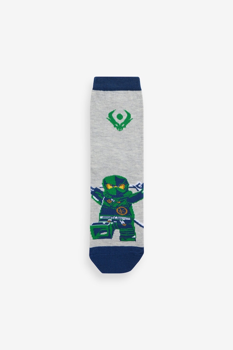 Character Blue Lego Ninjago Socks 3 Pack - Image 4 of 4