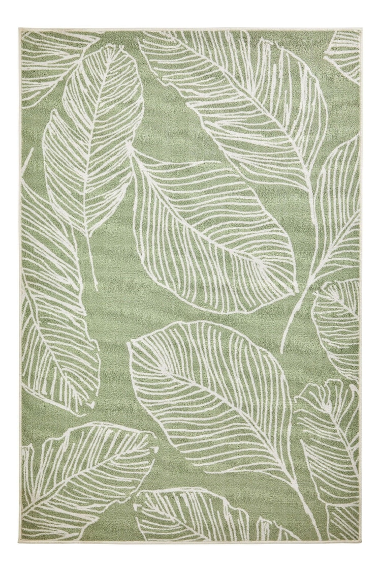 Fusion Green Matteo Washable Rug - Image 2 of 2