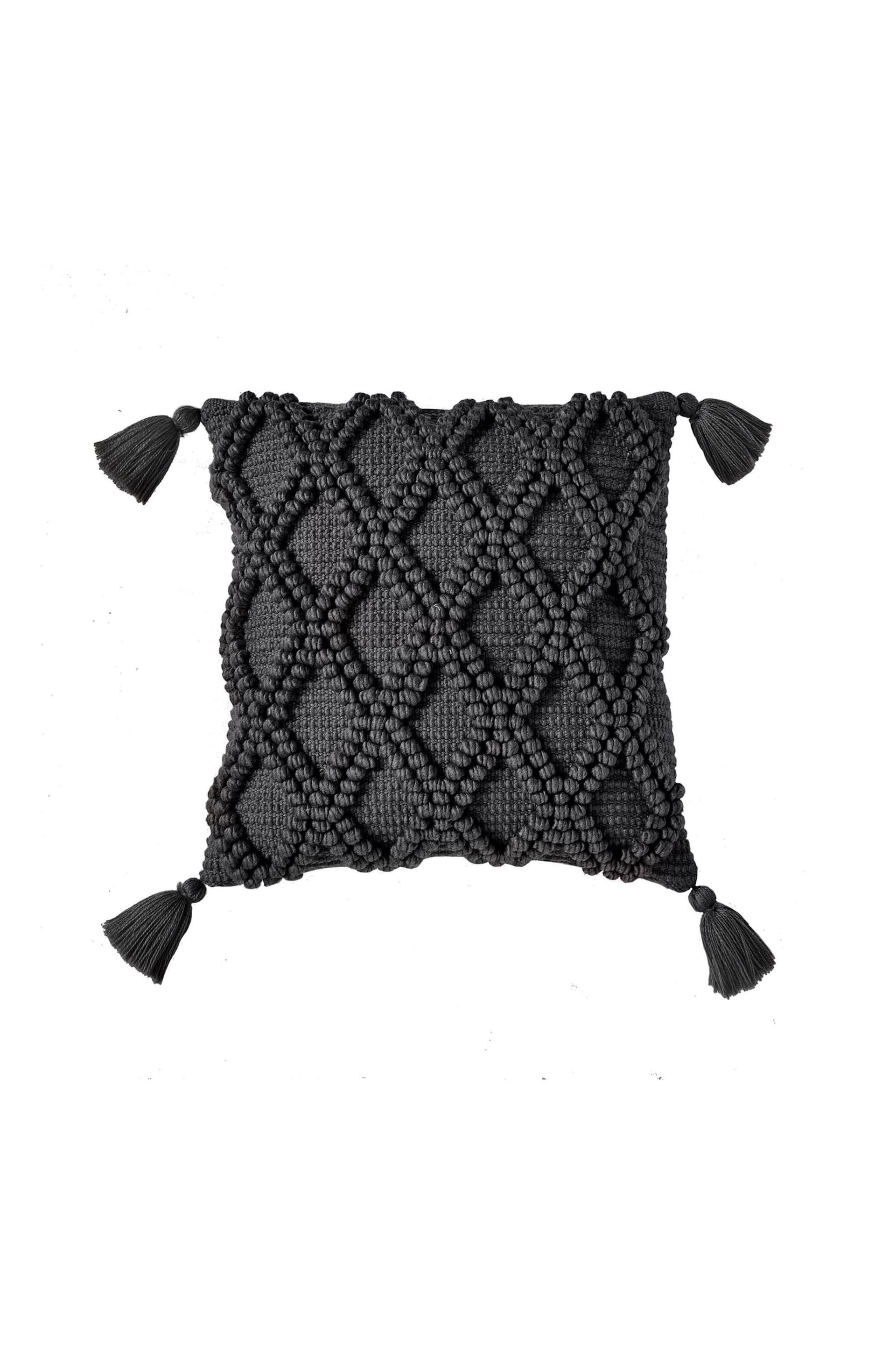 Drift Home Black Alda Outdoor Textured Filled Cushion - Image 2 of 4