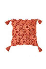 Drift Home Terracotta Red Alda Outdoor Textured Filled Cushion - Image 2 of 4