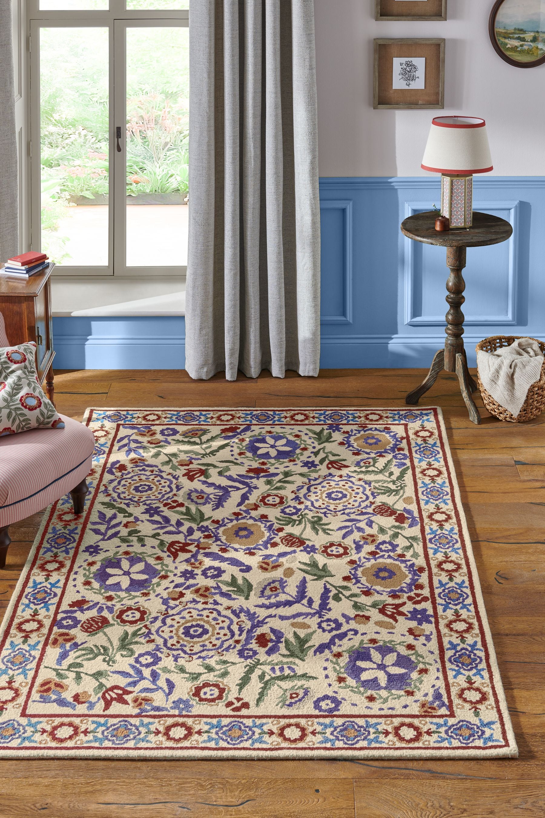 Buy Joules Multi Buckingham Floral Wool Rug from the Next UK online shop