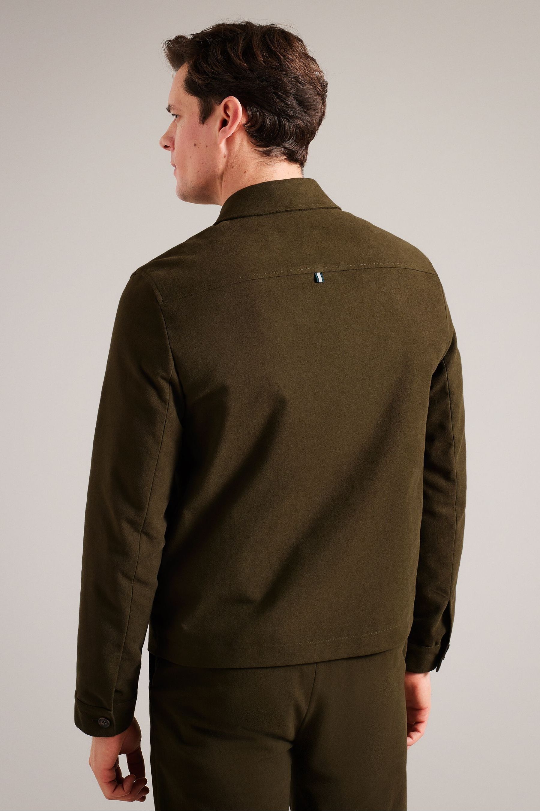 Buy Ted Baker Green Button Through Moleskin Jacket from Next Luxembourg