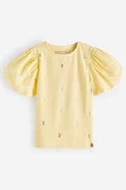 Angel & Rocket Yellow Renata Puff Sleeve T-Shirt - Image 3 of 3