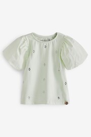 Angel & Rocket Green Renata Puff Sleeve T-Shirt - Image 3 of 3