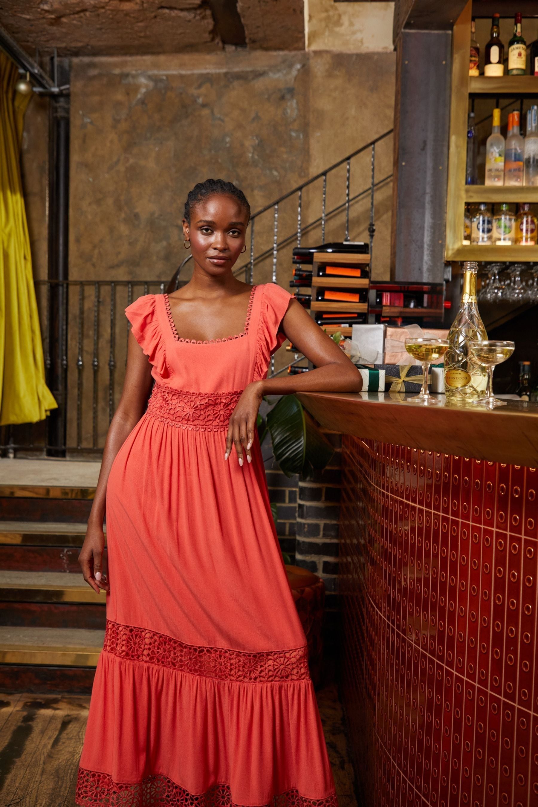 Hibiscus maxi dress cheap