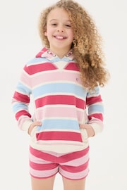 FatFace Pink Grow Stripe Crew Sweatshirt - Image 1 of 4